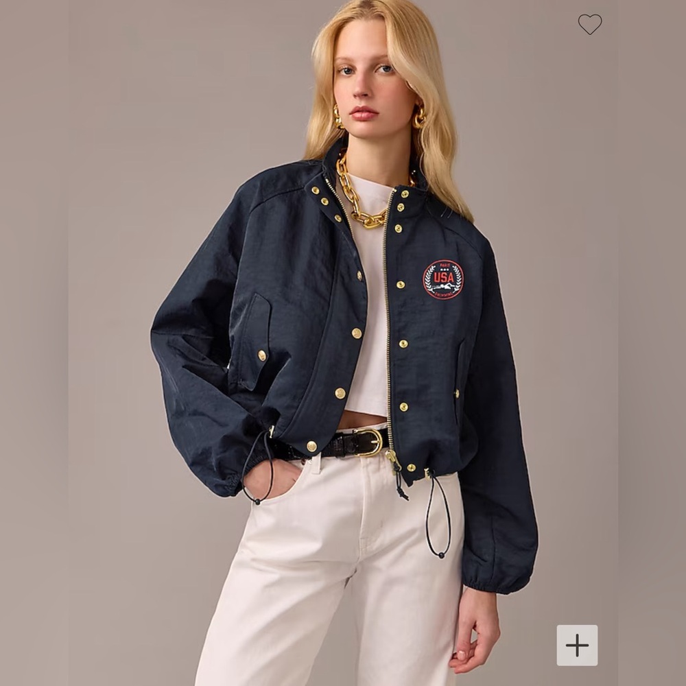 J. Crew Women's Limited Edition Bomber USA Jacket